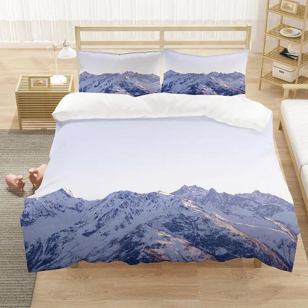 Housse de Couette Montagne - Horizons Glacés | Douce-Couette.com