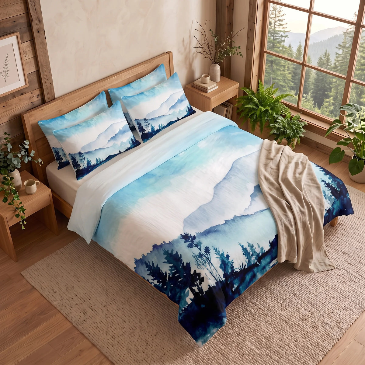 Housse de Couette Montagne - Évasion Montagnarde | Douce-Couette.com