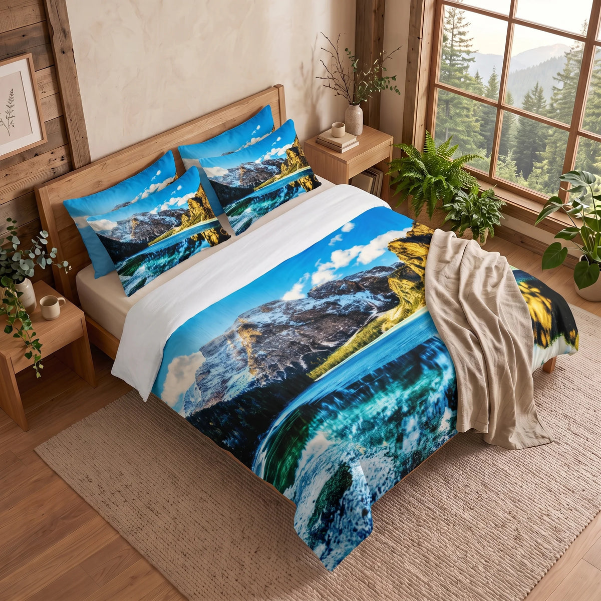 Housse de Couette Montagne - Évasion Montagnarde | Douce-Couette.com