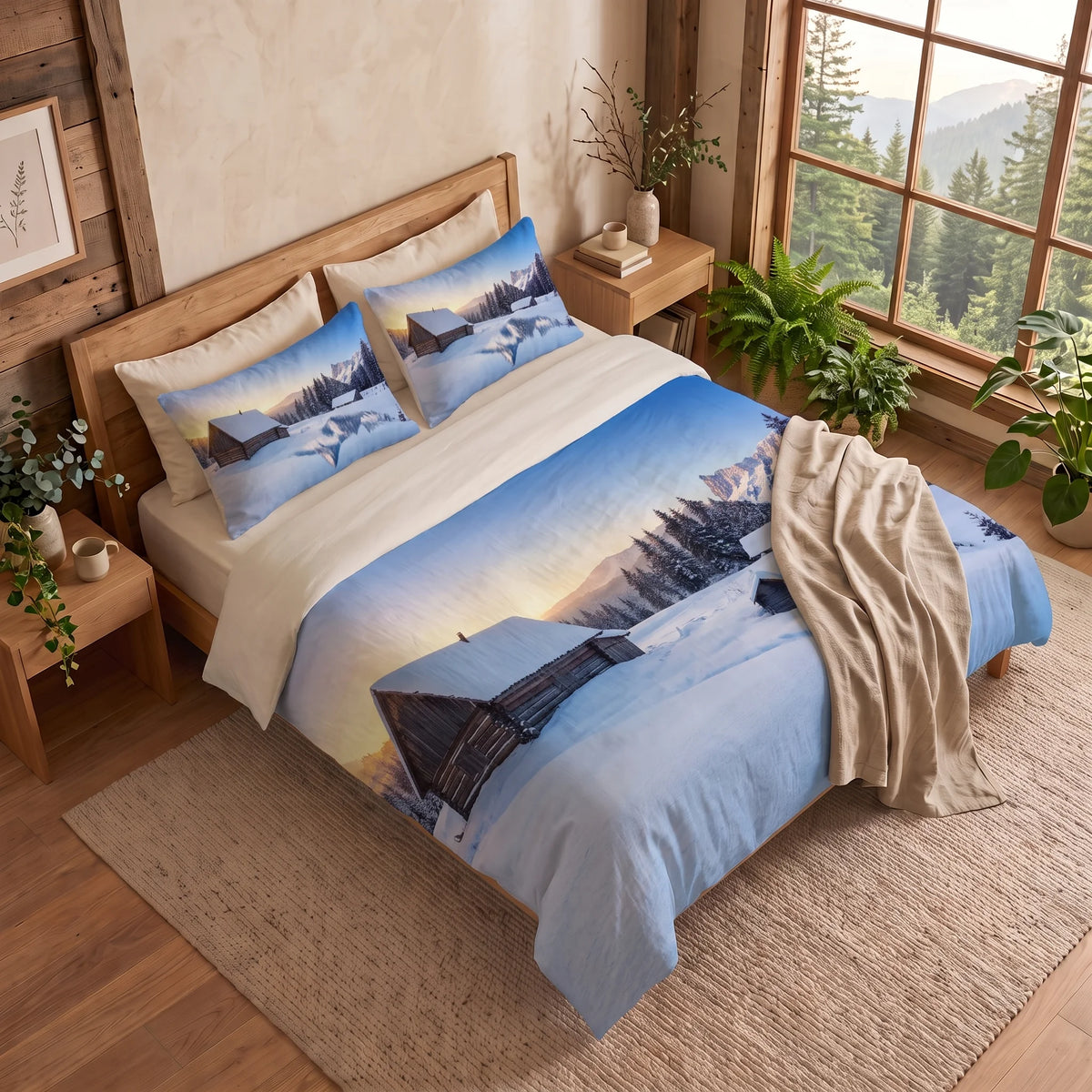Housse de Couette Montagne - Refuge Alpestre | Douce-Couette.com