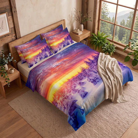 Housse de Couette Montagne - Rêve Montagnard | Douce-Couette.com