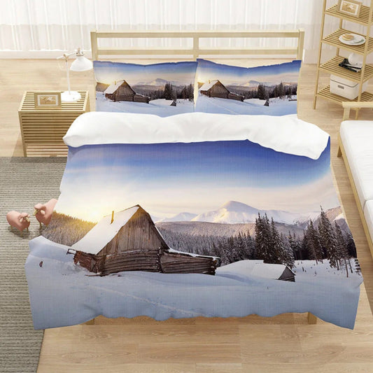 Housse de Couette Montagne - Refuge Alpestre | Douce-Couette.com