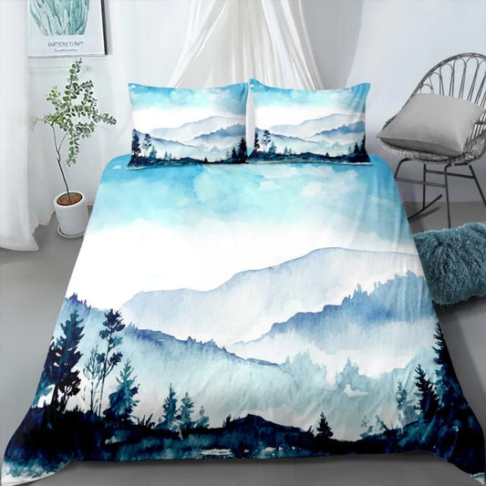 Housse de Couette Montagne - Évasion Montagnarde | Douce-Couette.com