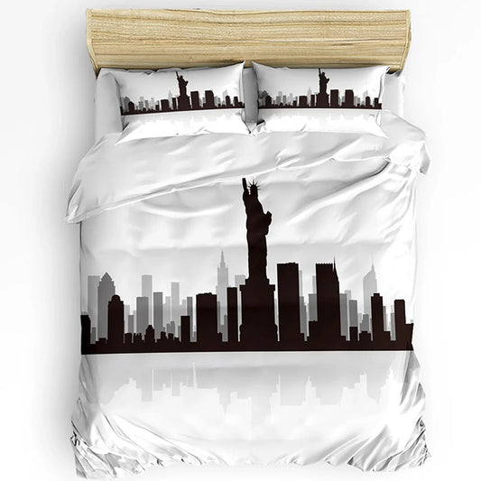 Housse de Couette New York - Skyline Éblouissante | Douce-Couette.com