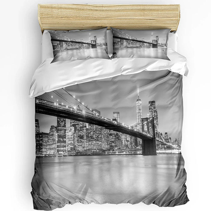 Housse de Couette New York - Pont de Brooklyn | Douce-Couette.com