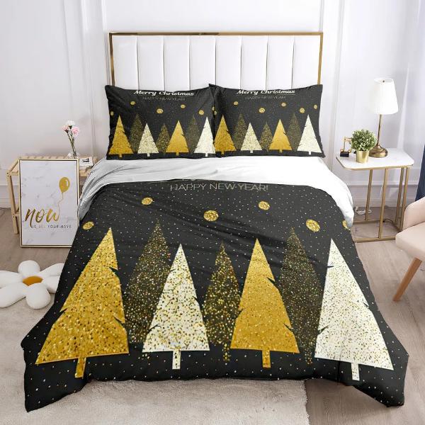 Housse de Couette de Noel - Sapin Lumineux | Douce-Couette.com