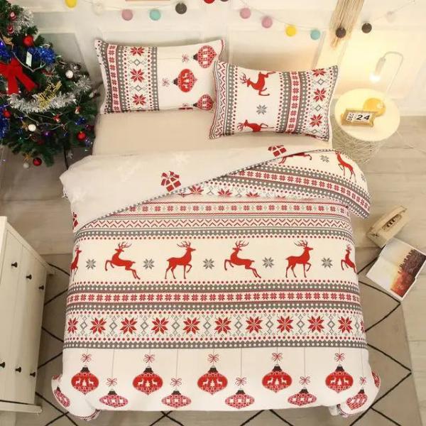 Housse de Couette de Noel - Tradition Scandinave | Douce-Couette.com