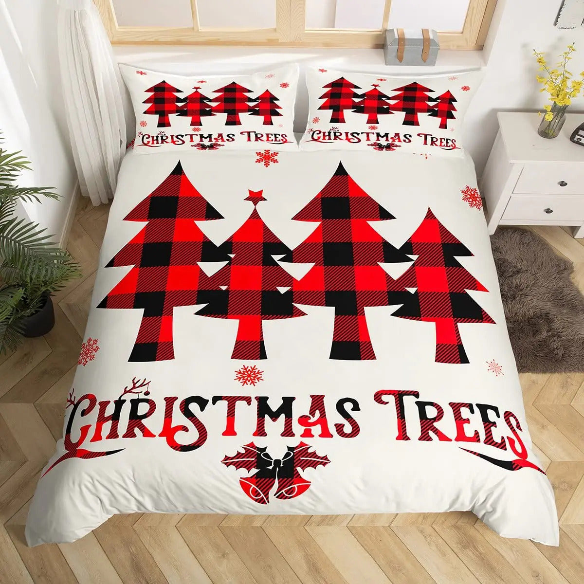 Housse de Couette de Noel - Noël en Forêt | Douce-Couette.com