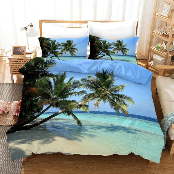 Housse de Couette Palmier - Brise Tropicale | Douce-Couette.com