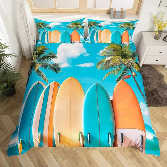 Housse de Couette Surf - Planches Tropicales | Douce-Couette.com