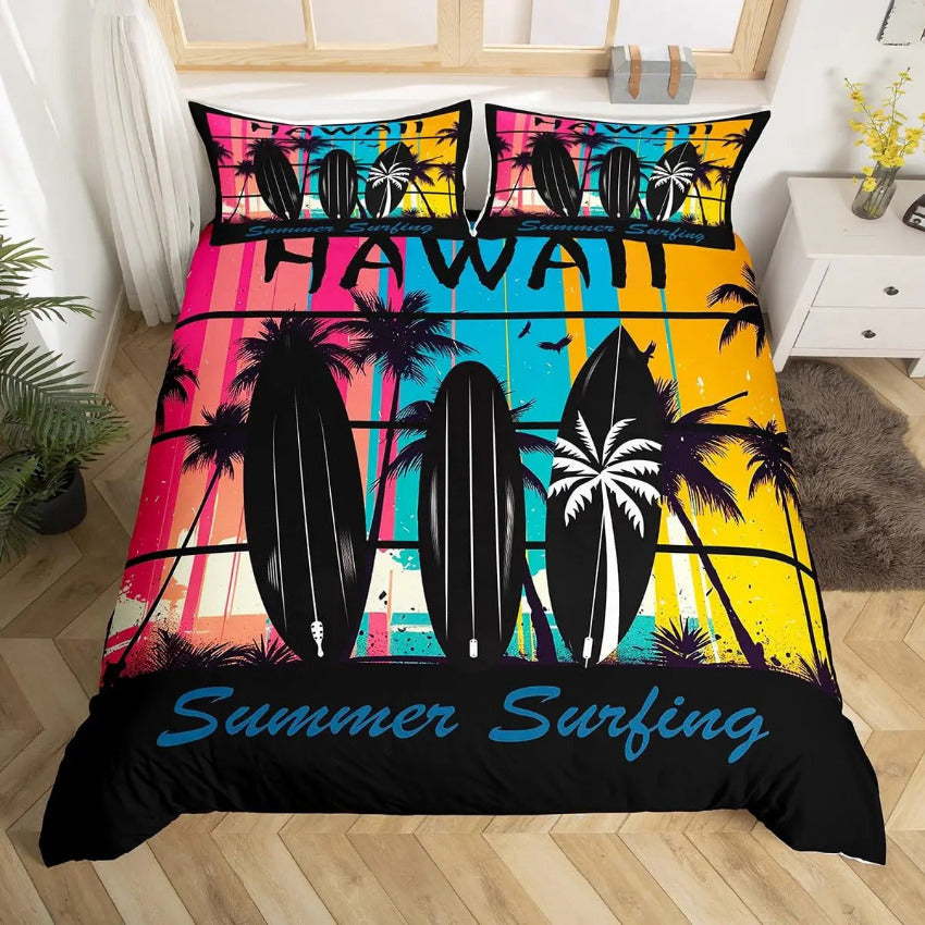 Housse de Couette Surf - Hawaii | Douce-Couette.com