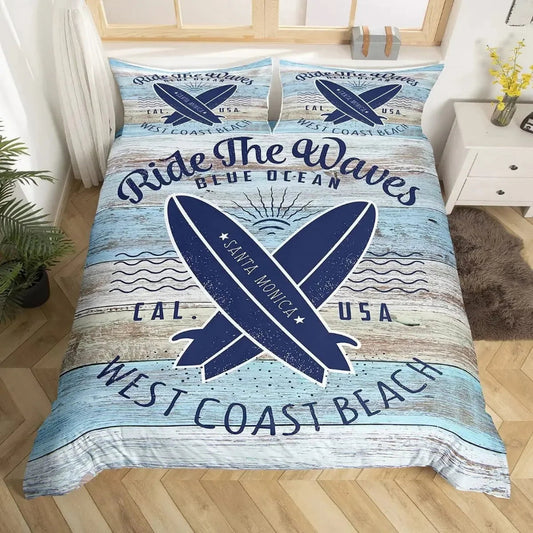 Housse de Couette Surf - West Coast Beach | Douce-Couette.com