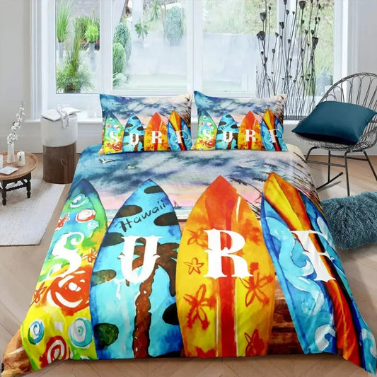 Housse de Couette Surf - Planche Graphique | Douce-Couette.com