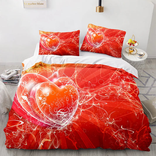 Housse de Couette Coeur - Vibrant | Douce-Couette.com