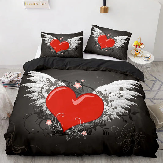 Housse de Couette Coeur - Angel | Douce-Couette.com